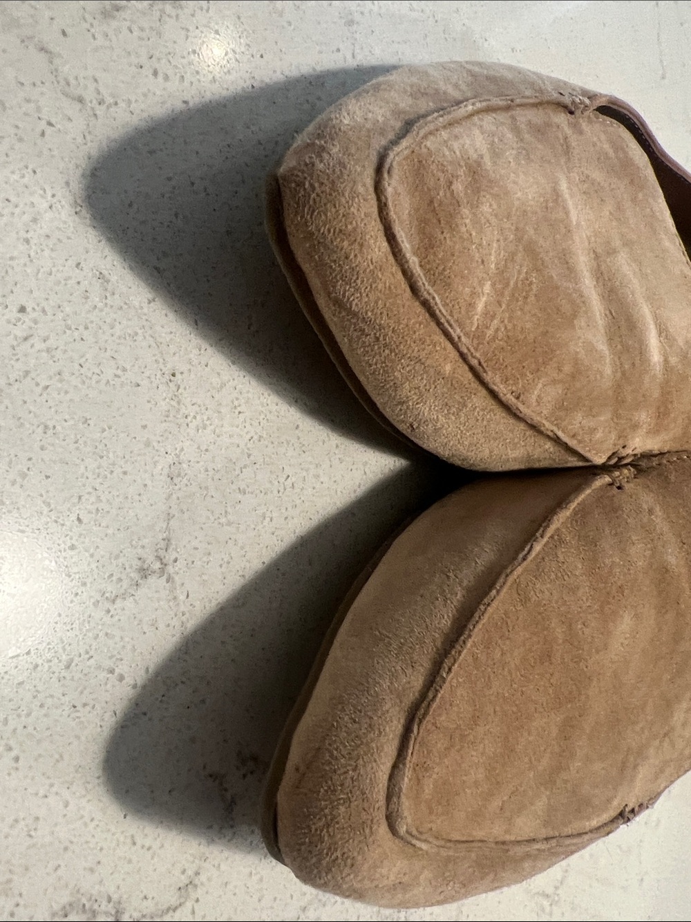 Steve Madden Tan Suede Pointed Toe Loafers - Picture 6 of 6